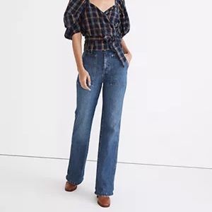 high-rise flare jeans